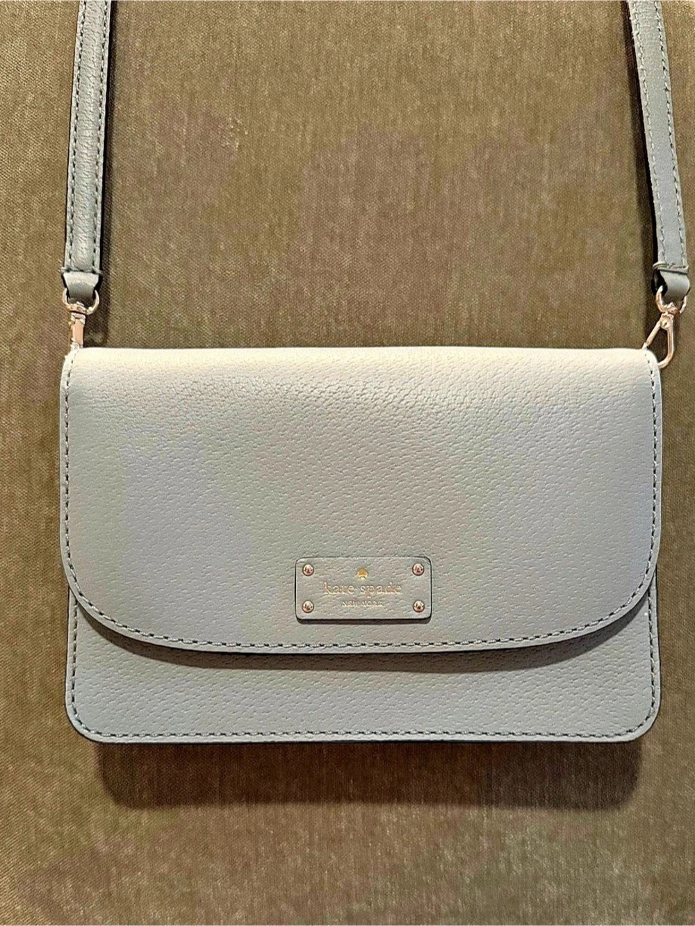 Kate Spade Deco Mini Flap Chain Crossbody Blue